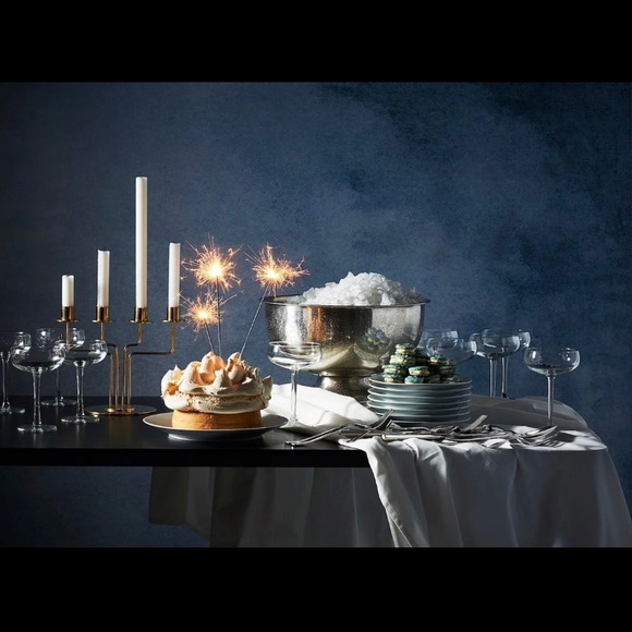 Candle Holder Set Stainless 4Candle with Base Gold - Picture 3 of 4